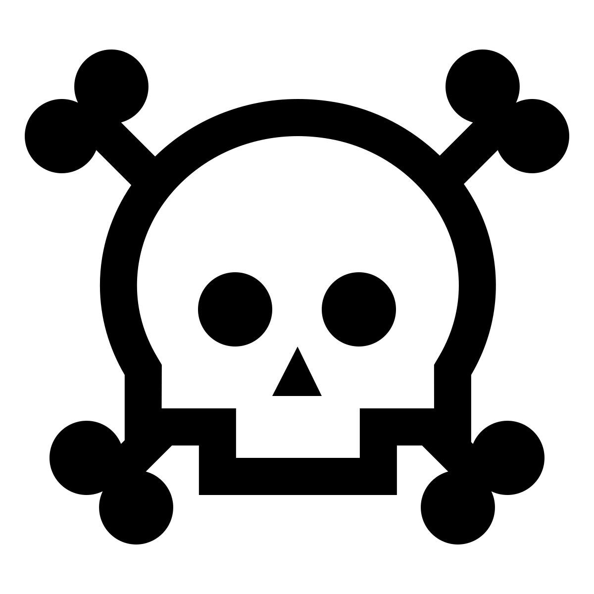 forma thin sharp style símbolo de peligro icon