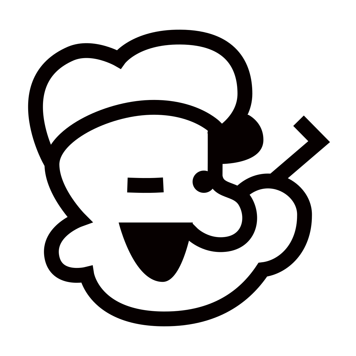 forma thin sharp style popeye icon