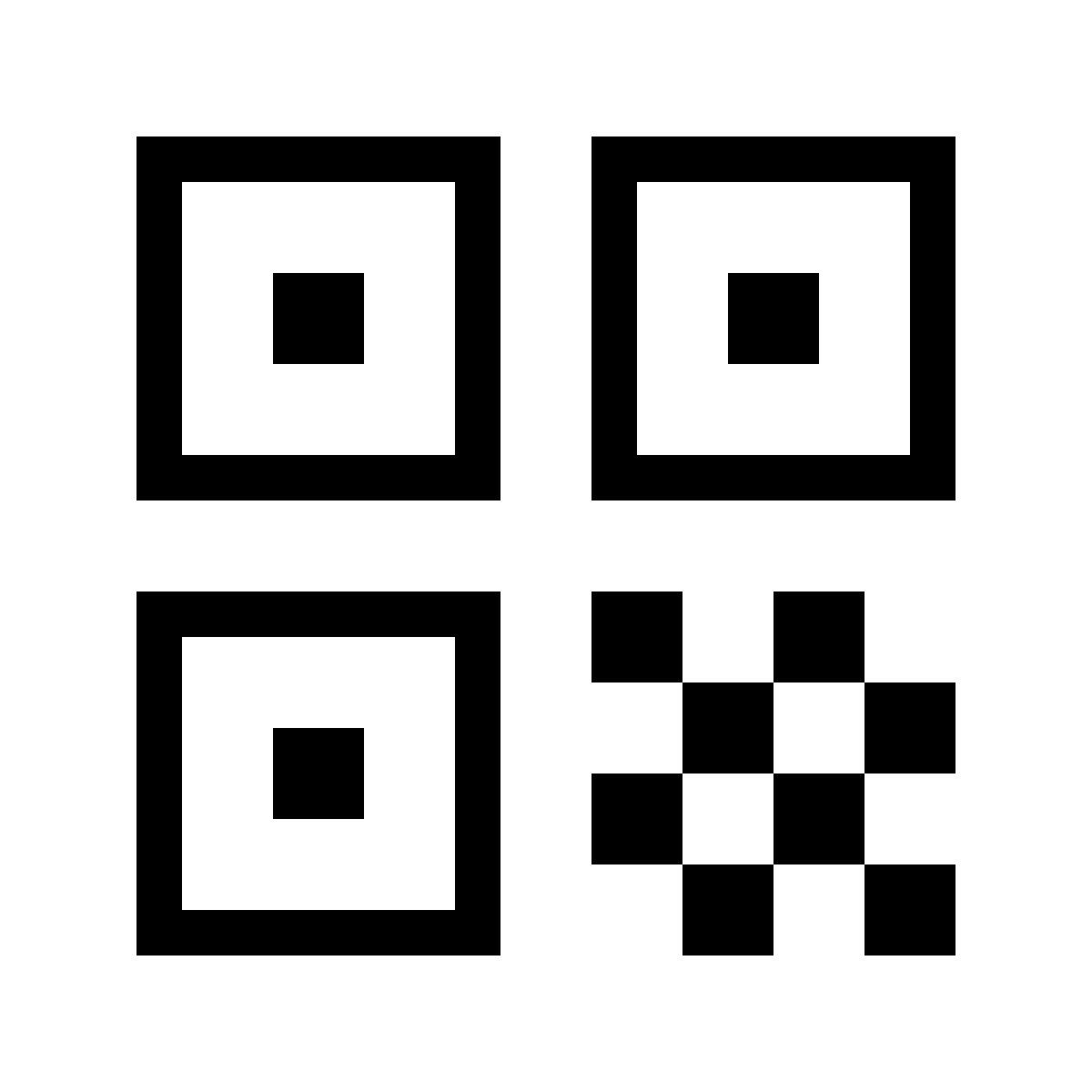 forma thin sharp style qr code icon