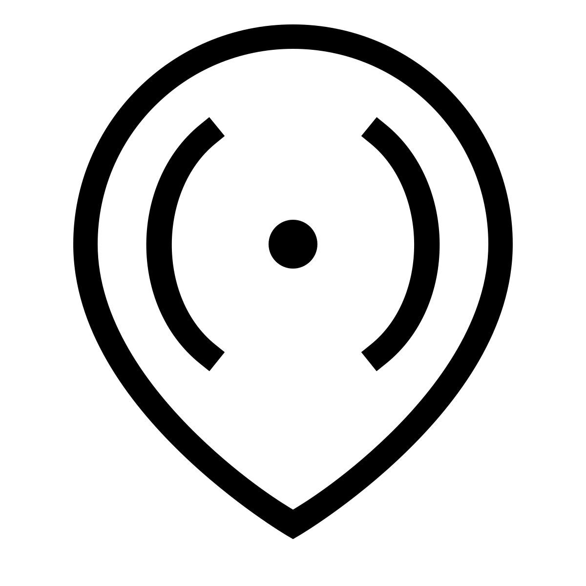 forma thin sharp style 지역 코드 icon