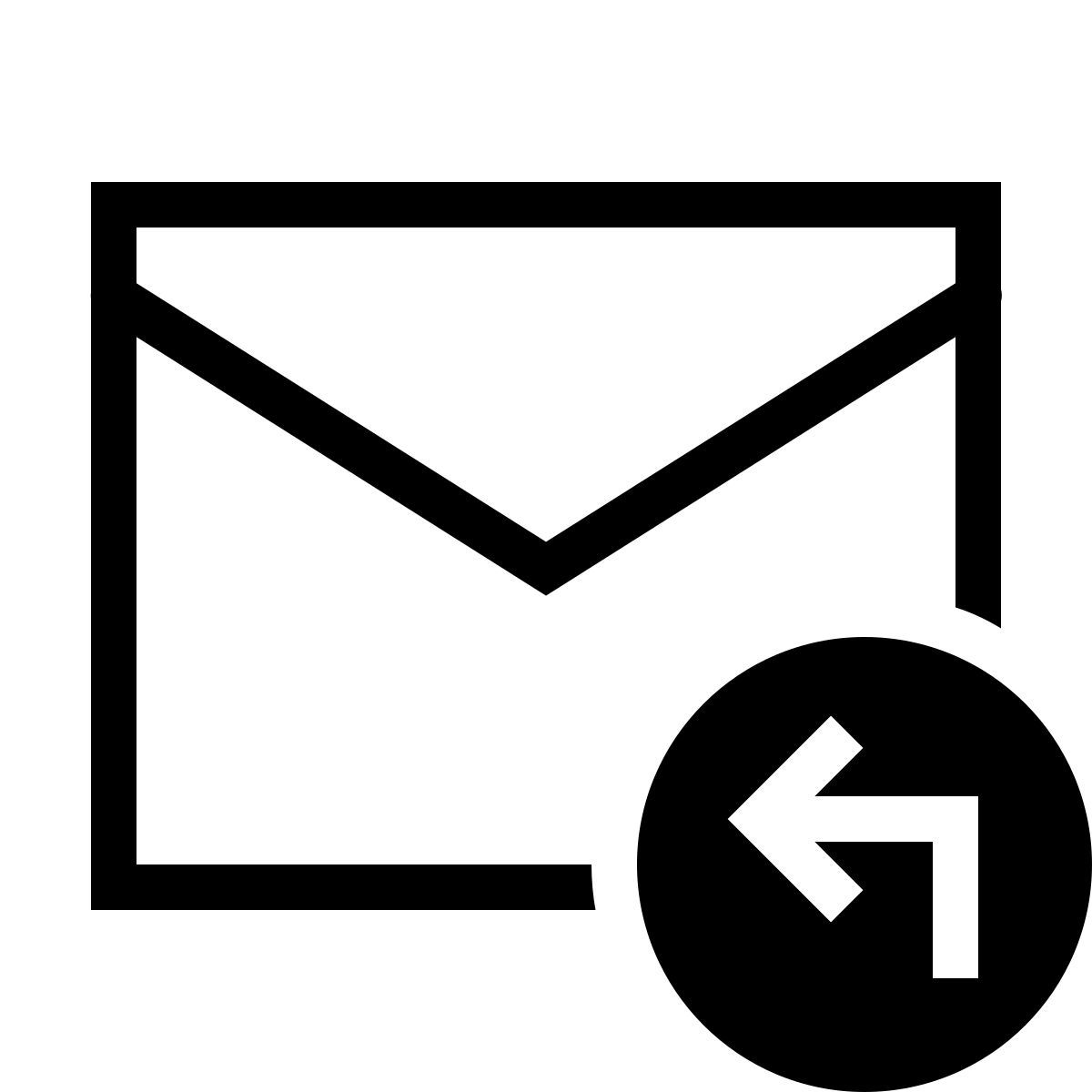 forma thin sharp style répondre icon