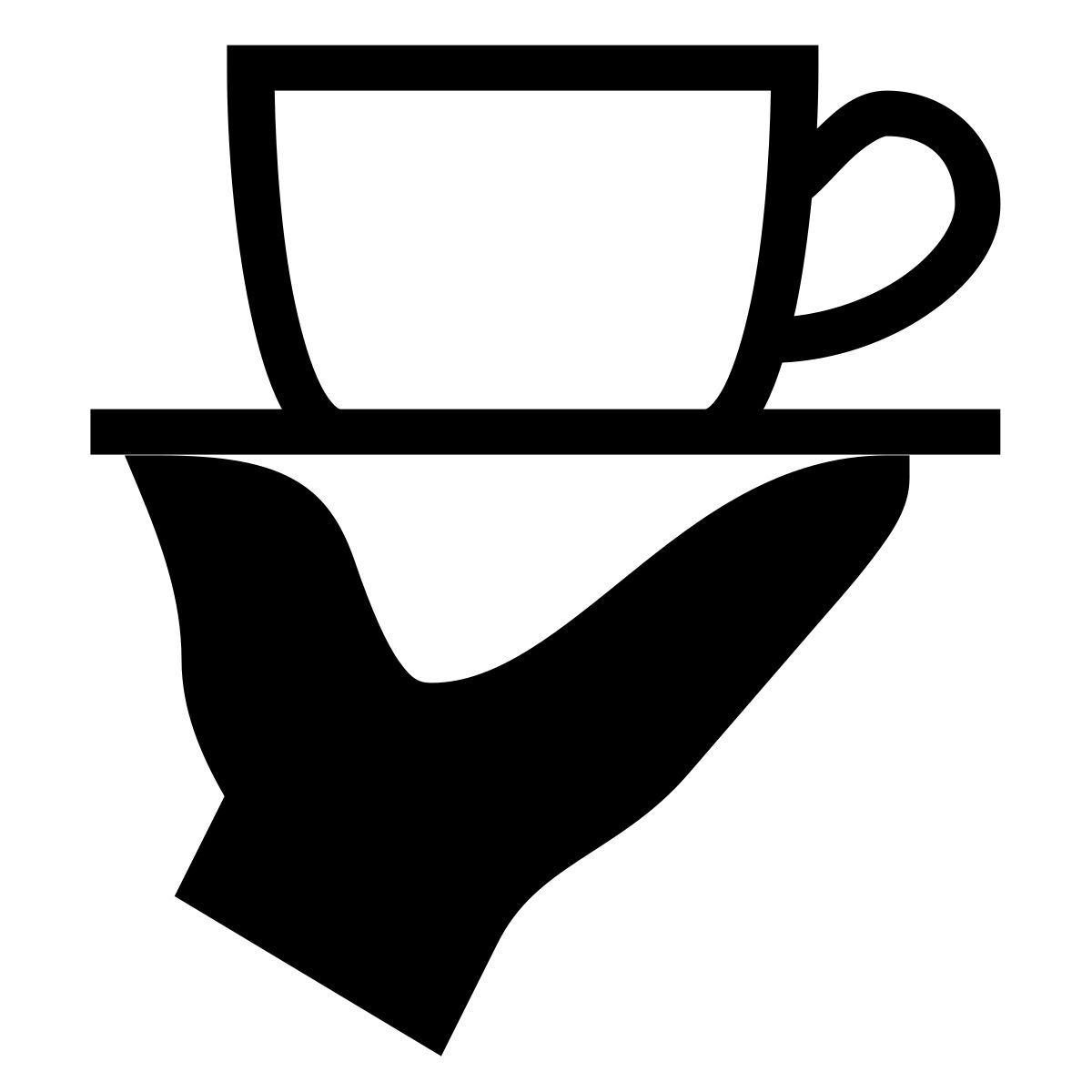 forma thin sharp style garçom icon