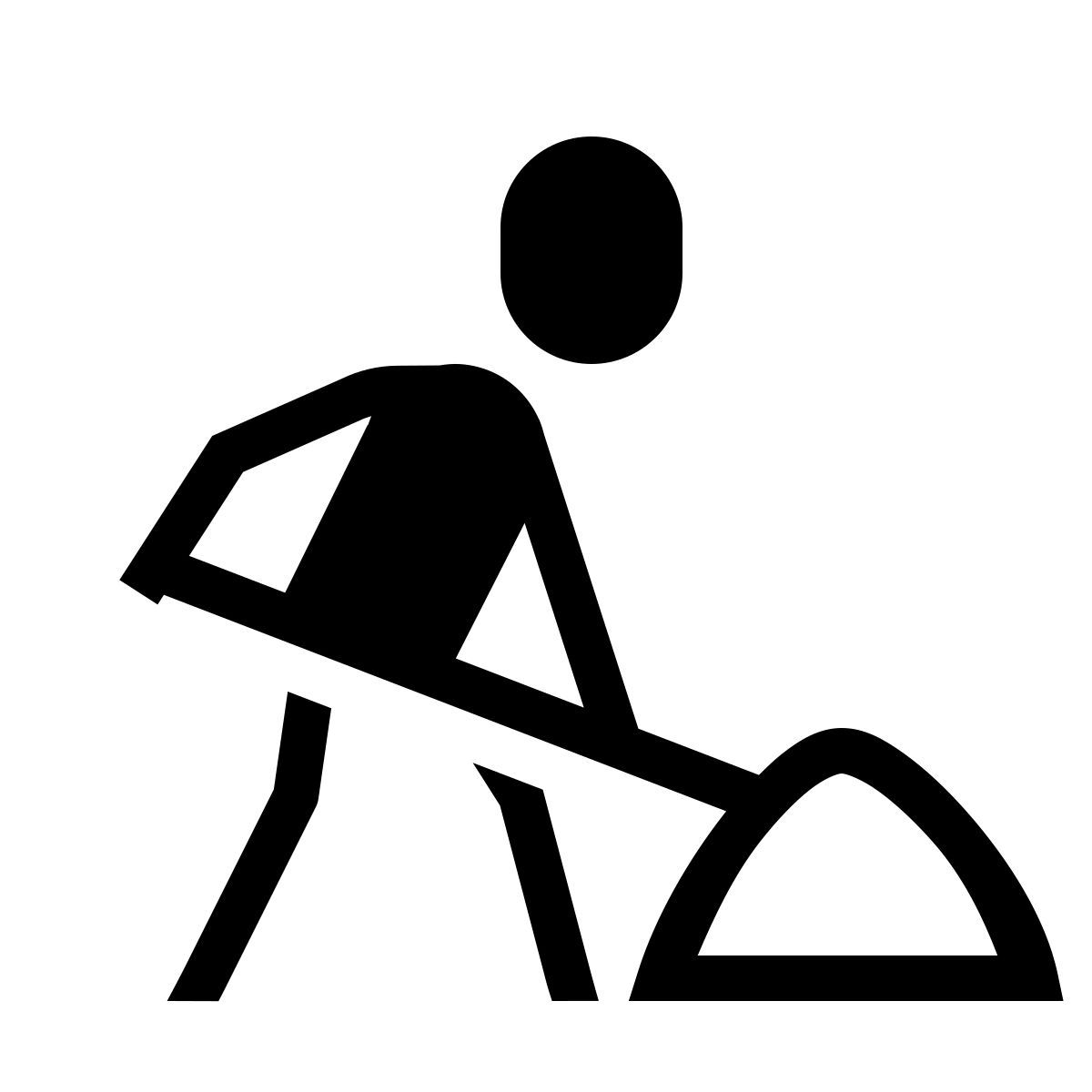 forma thin sharp style 도로 노동자 icon