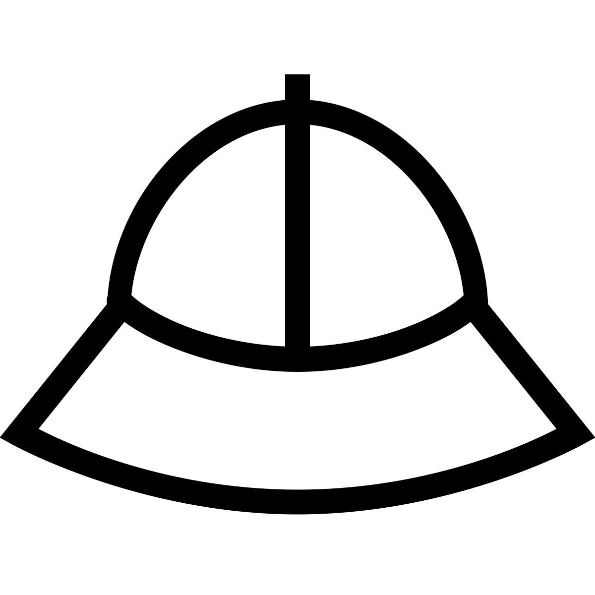 forma thin sharp style safari hat icon