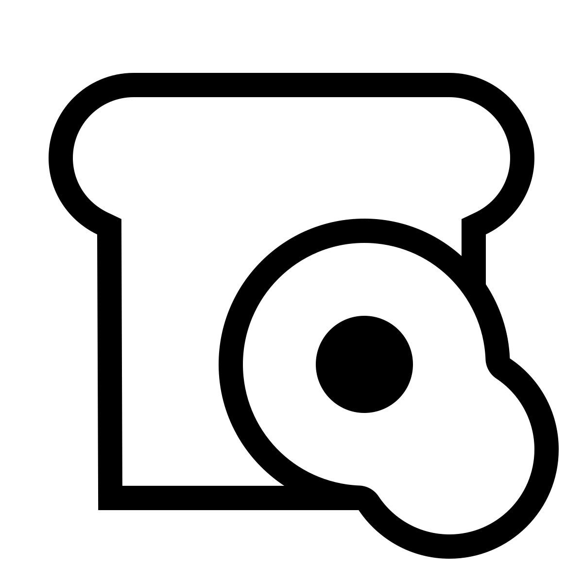 forma thin sharp style 음식 패스트 푸드 거리 음식 13 icon