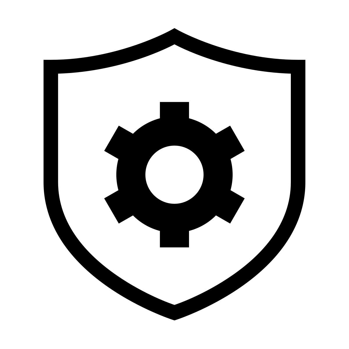 forma thin sharp style configuration de sécurité icon