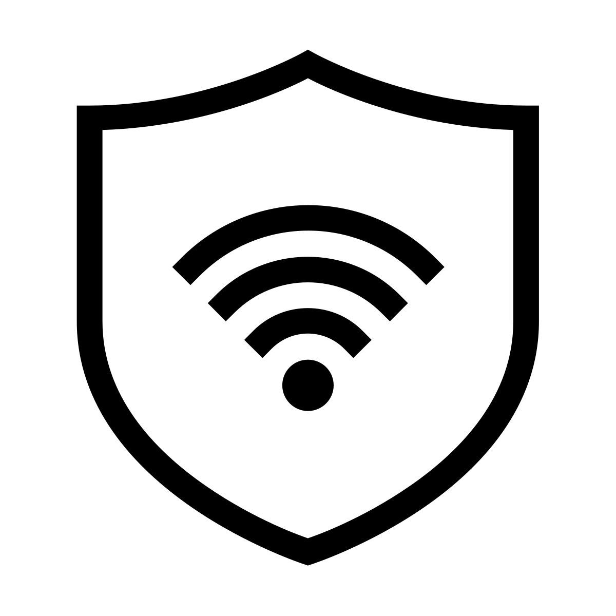 forma thin sharp style security wi fi icon