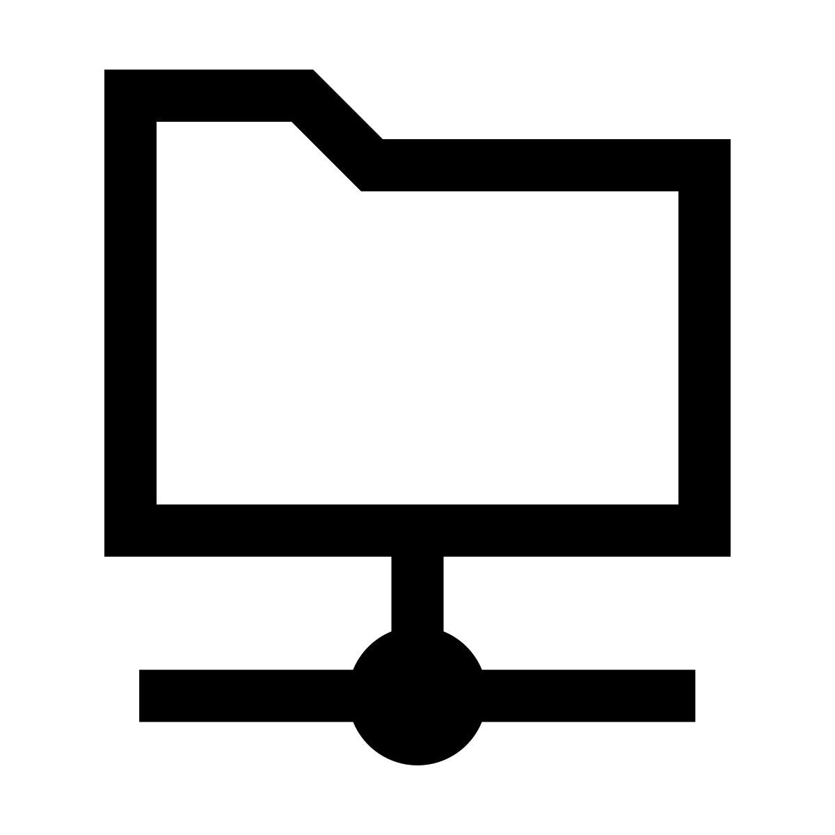 forma thin sharp style 공유 된 폴더 icon