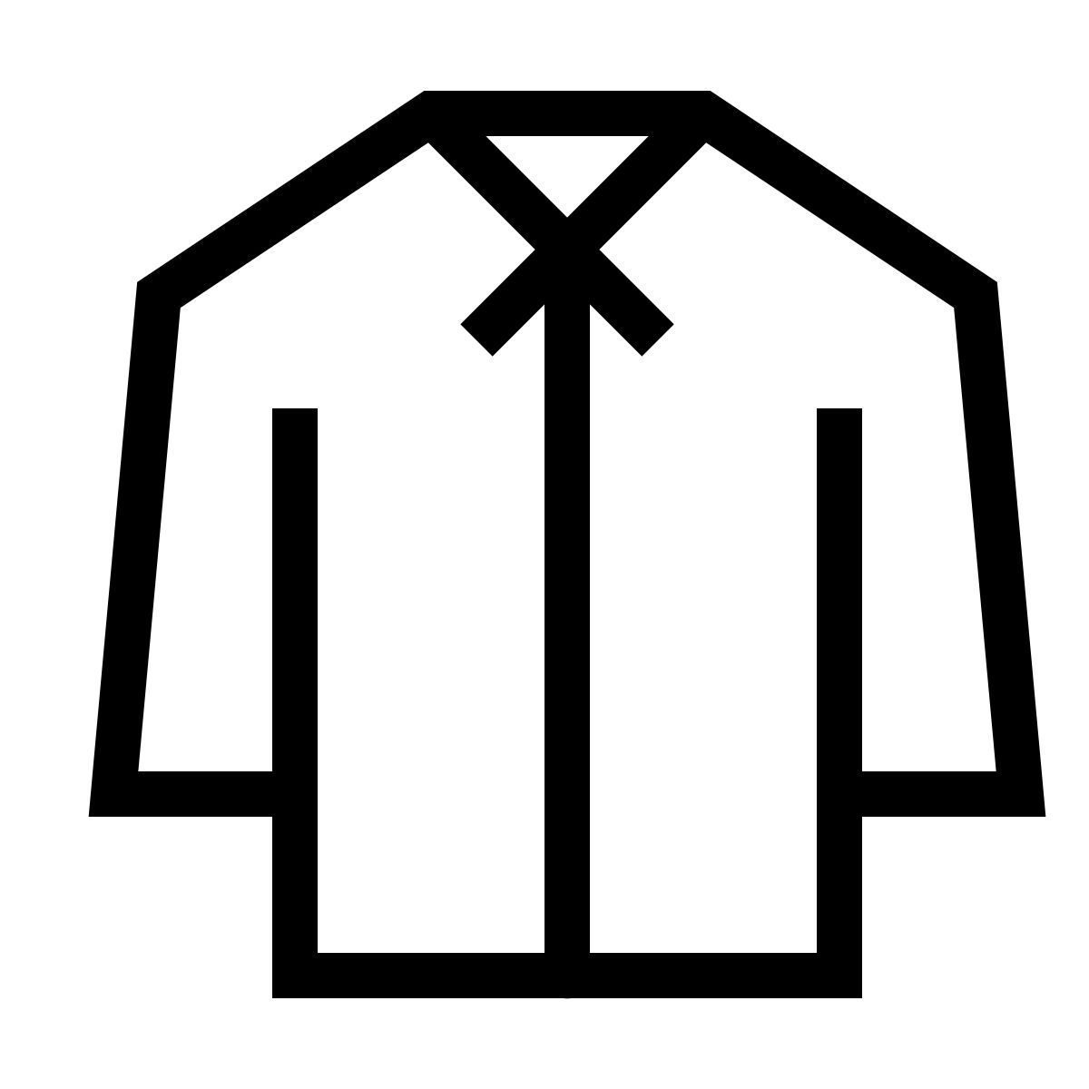 forma thin sharp style camisa icon