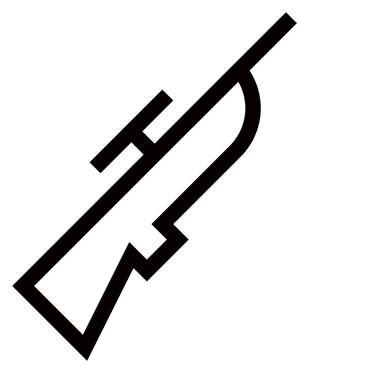 forma thin sharp style sniper rifle icon