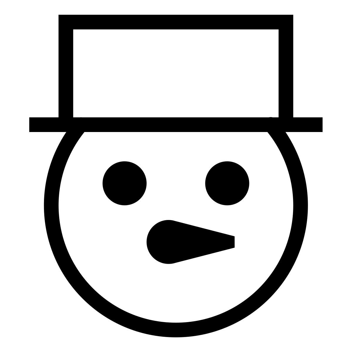 forma thin sharp style 雪人 icon