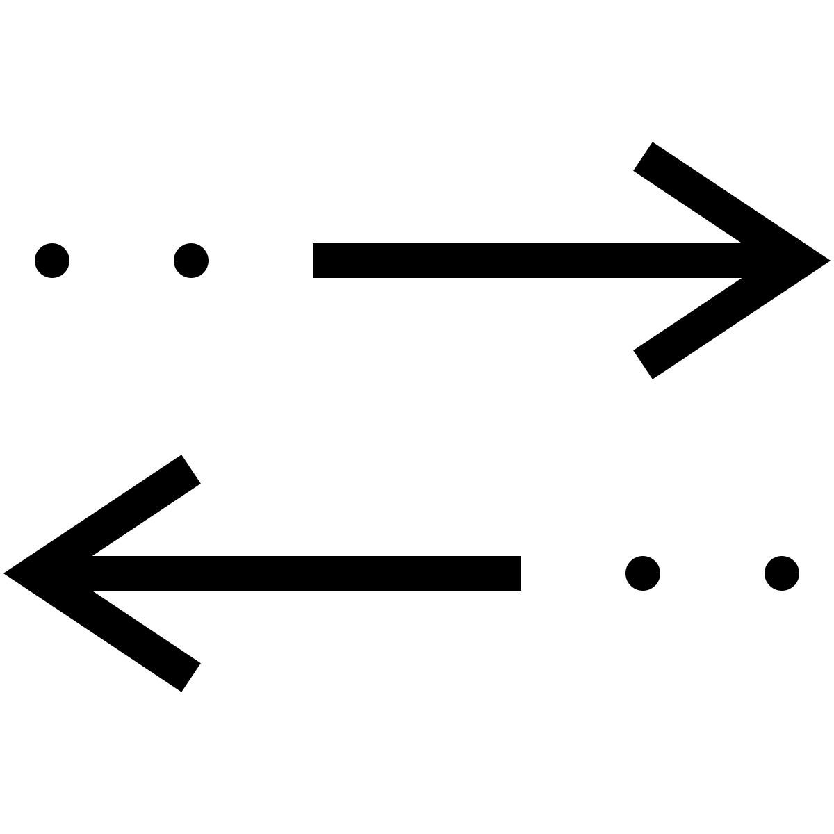 forma thin sharp style 화살표 수평 정렬 icon