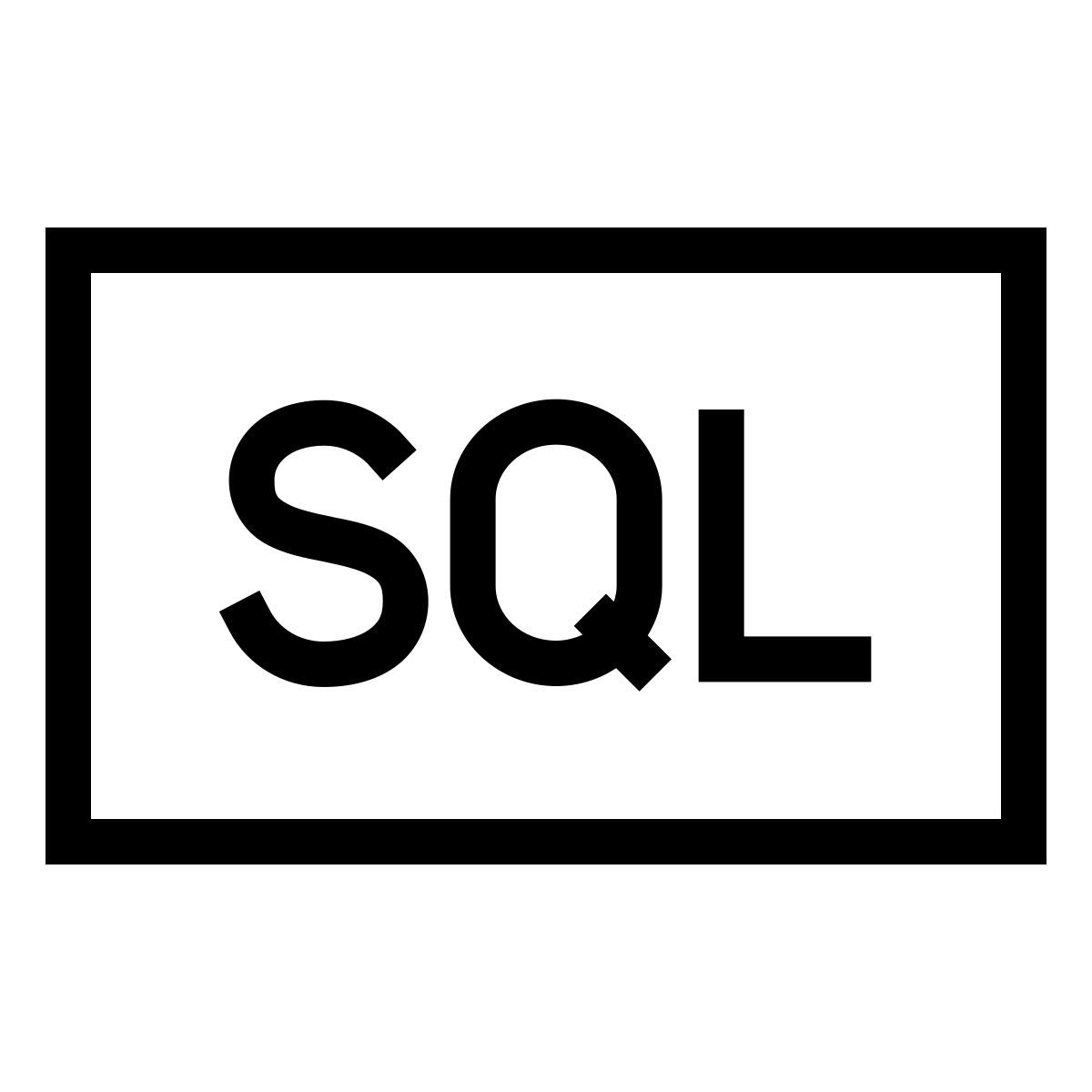 forma thin sharp style sql icon