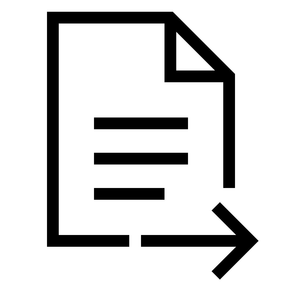 forma thin sharp style submit document icon