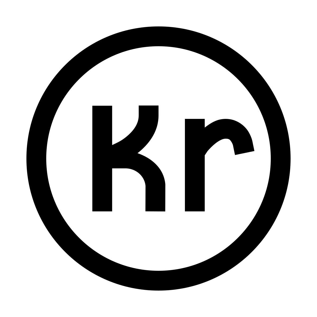 forma thin sharp style 瑞典克朗 icon