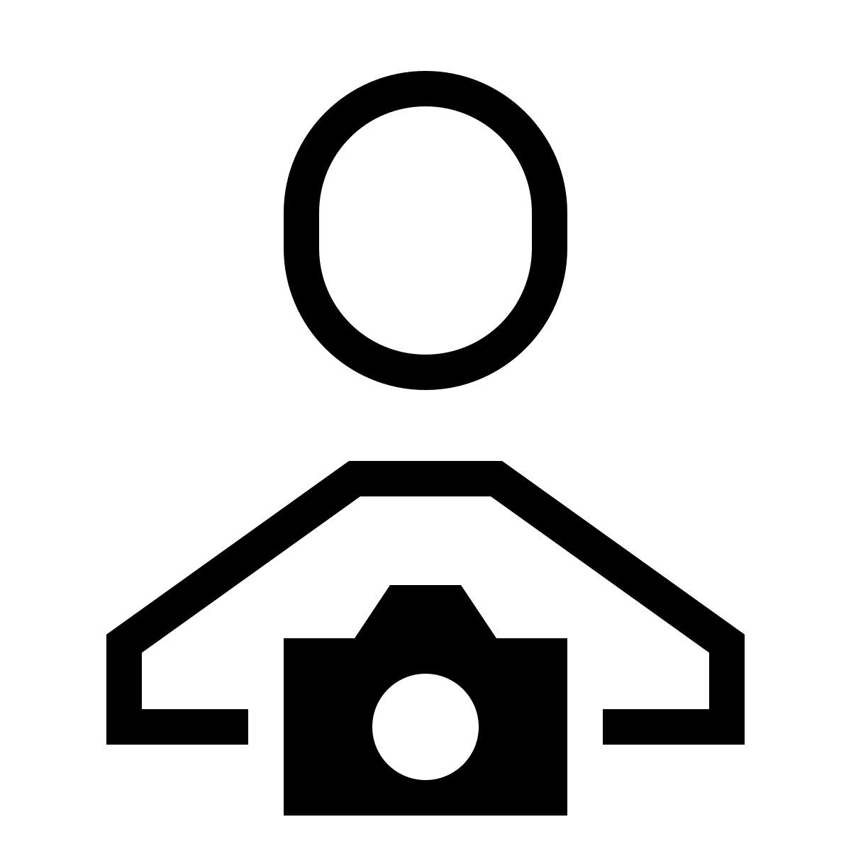 forma thin sharp style tourist guide icon