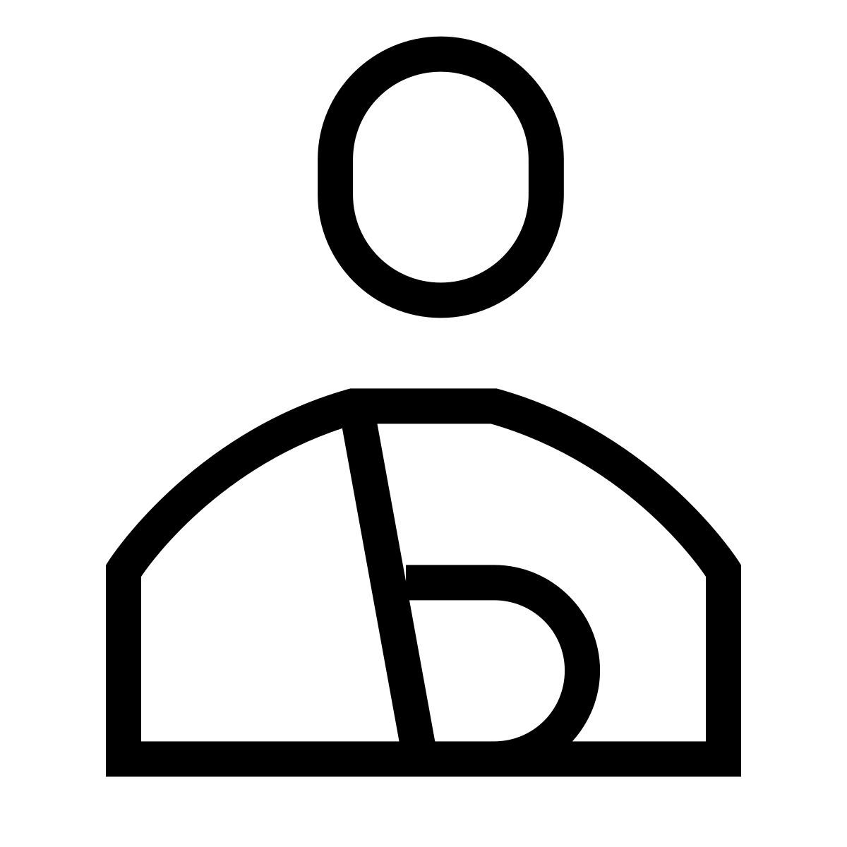 forma thin sharp style 환자 icon