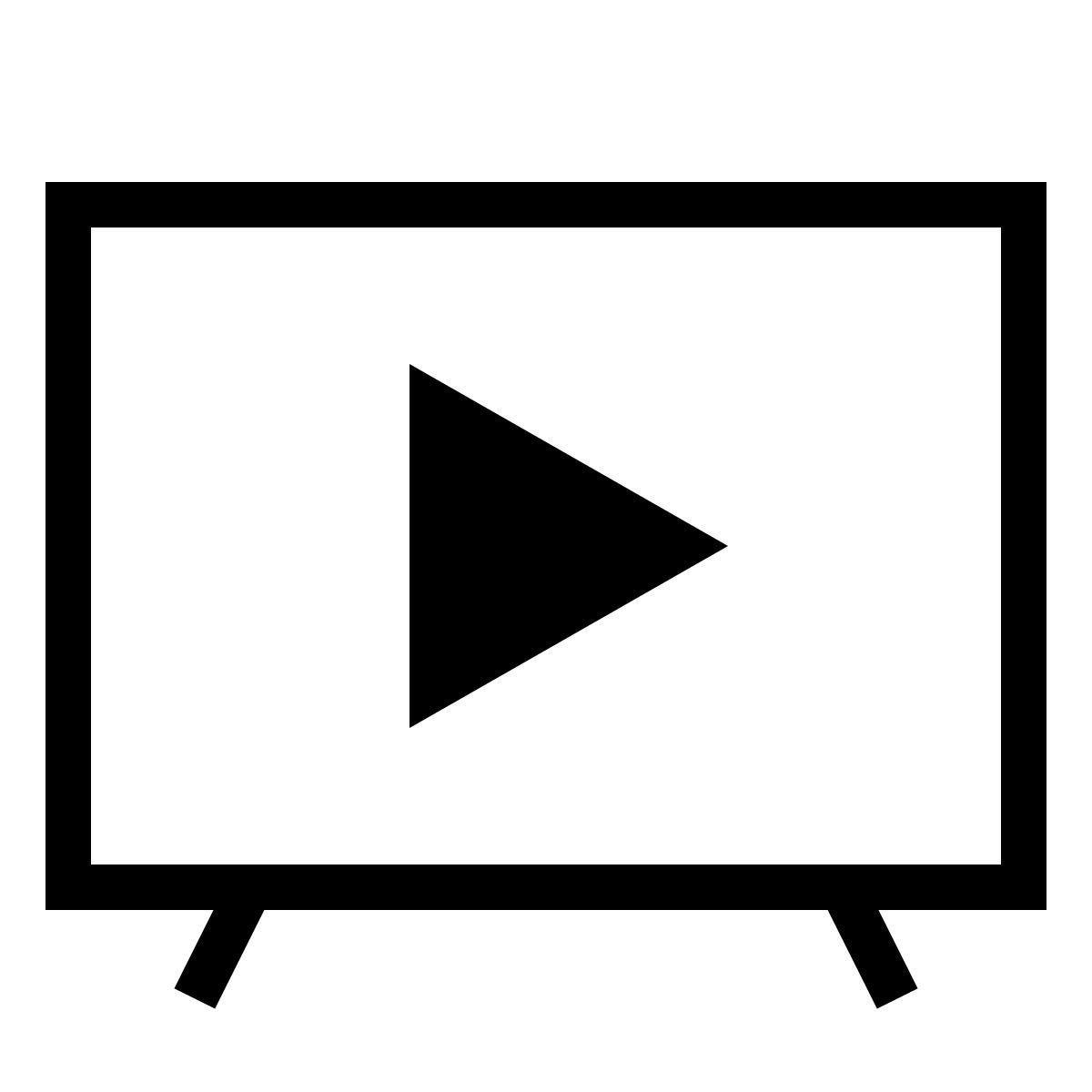 forma thin sharp style programma televisivo icon