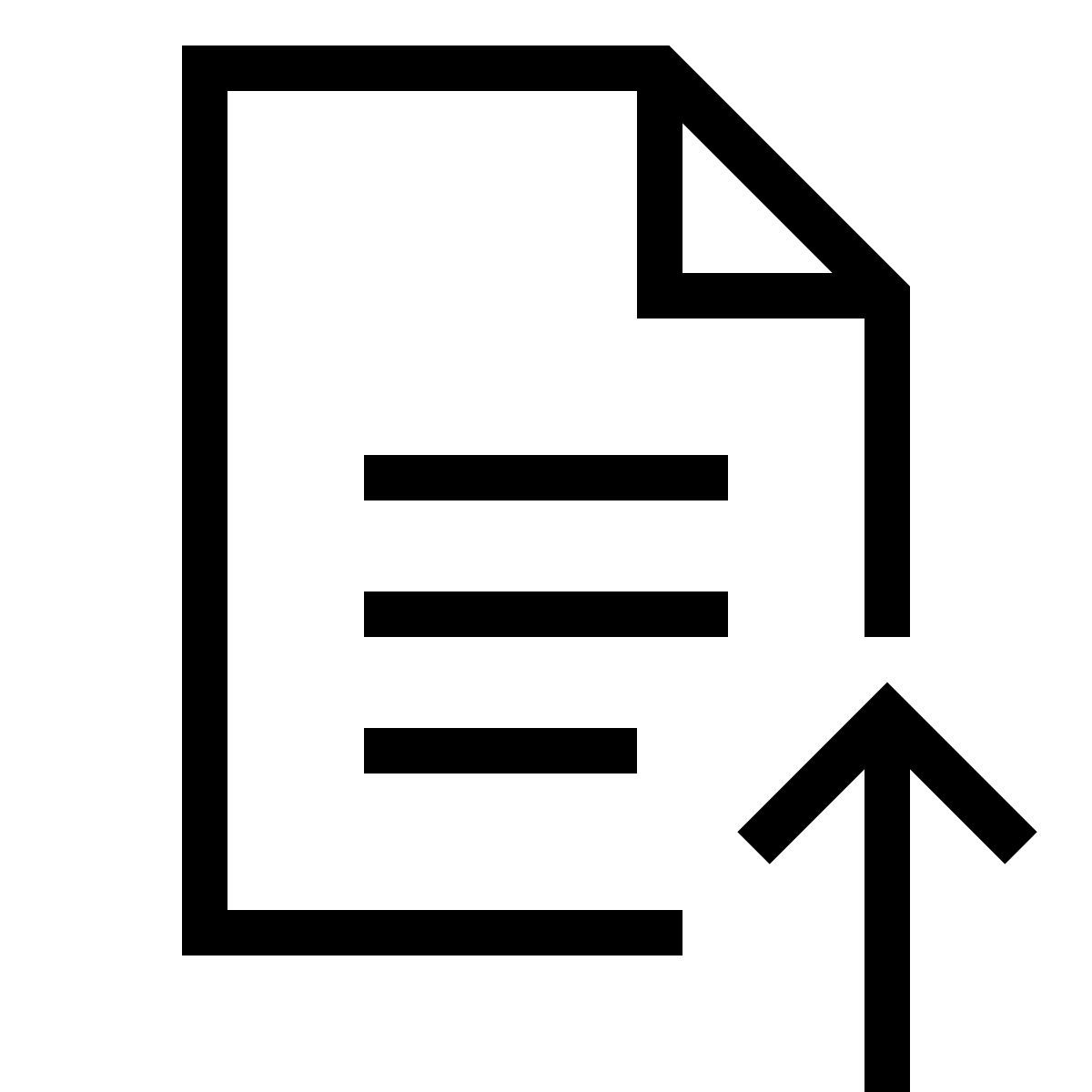 forma thin sharp style upload file icon