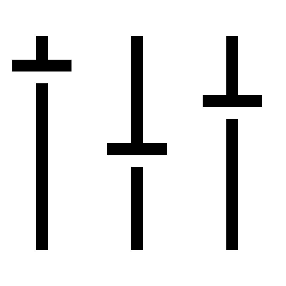 forma thin sharp style equalizzatore icon