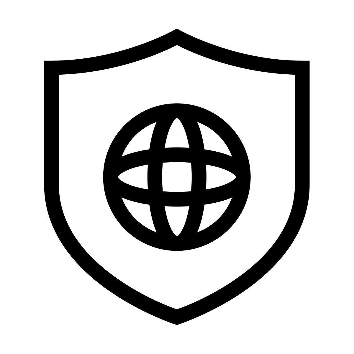 forma thin sharp style scudo web icon