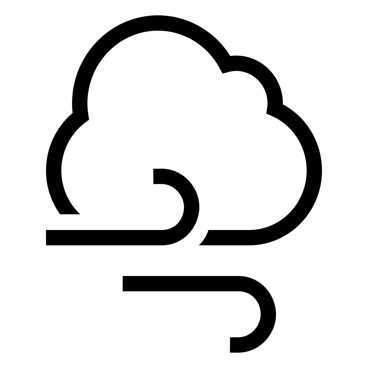 forma thin sharp style temps venteux icon