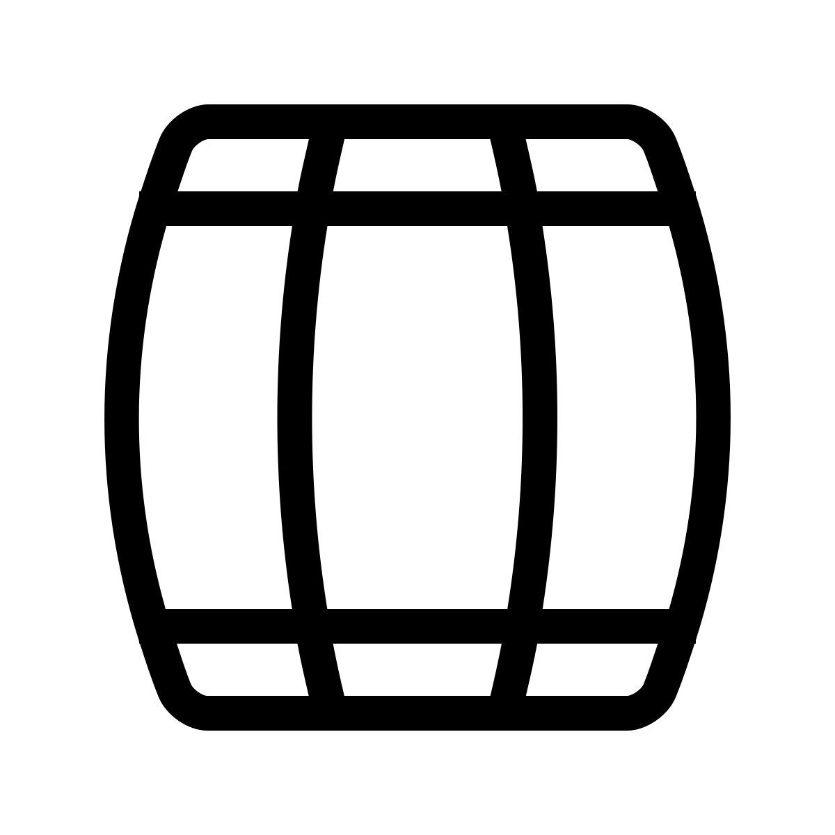 forma thin sharp style barile di birra in legno icon