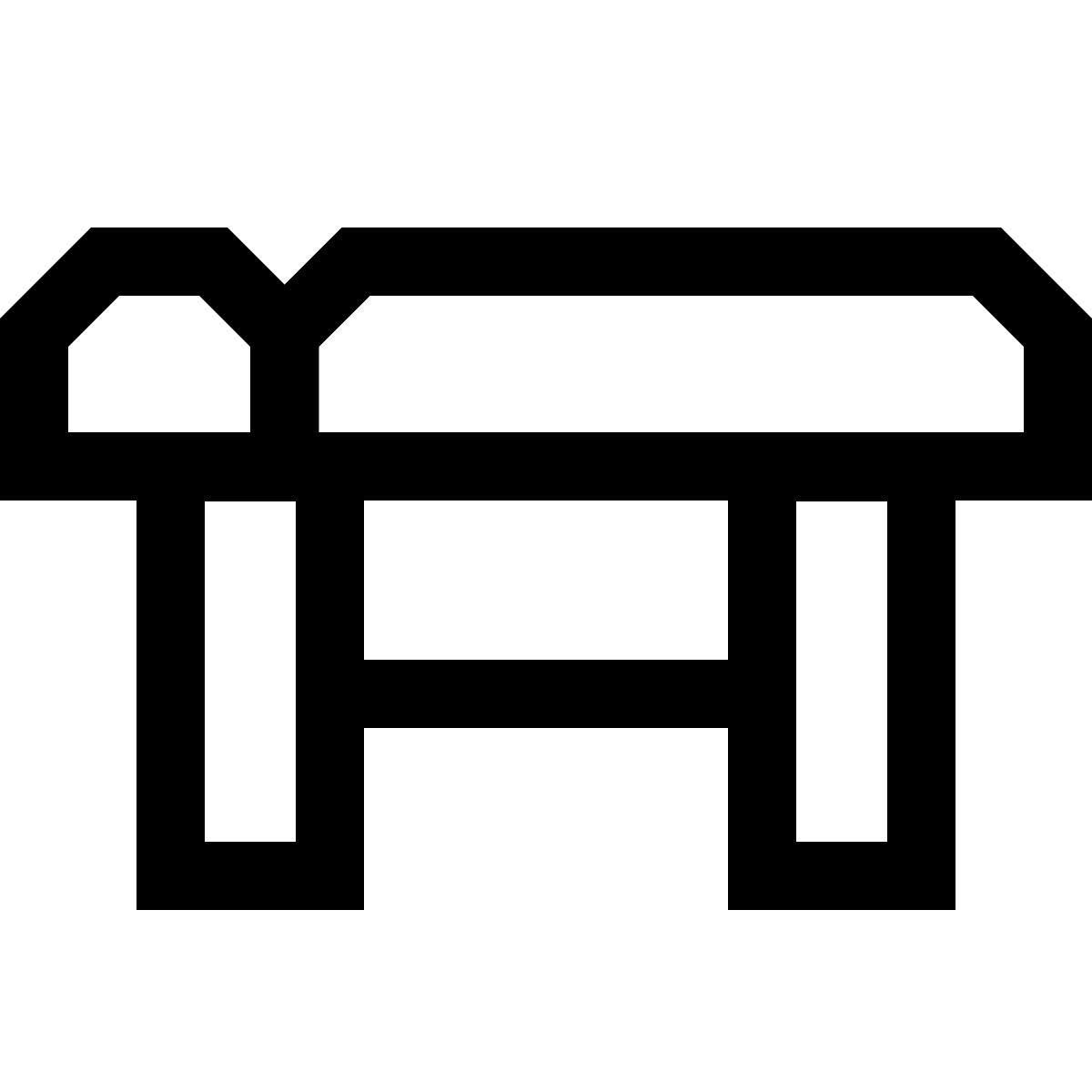 forma thin sharp style wooden massage table icon