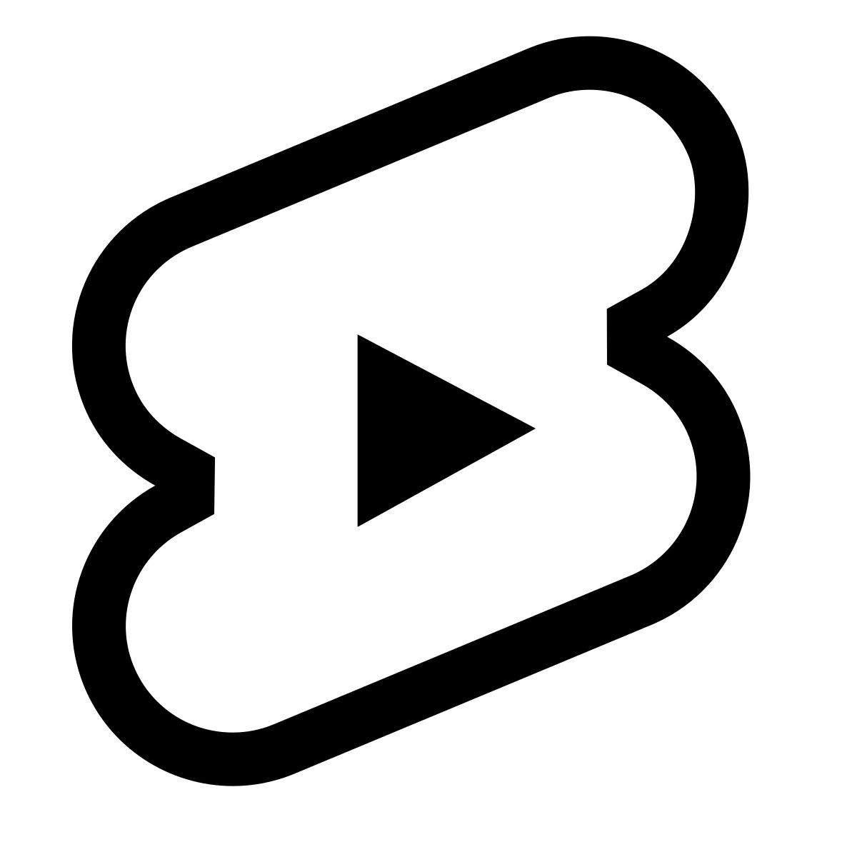 forma thin sharp style short youtube icon