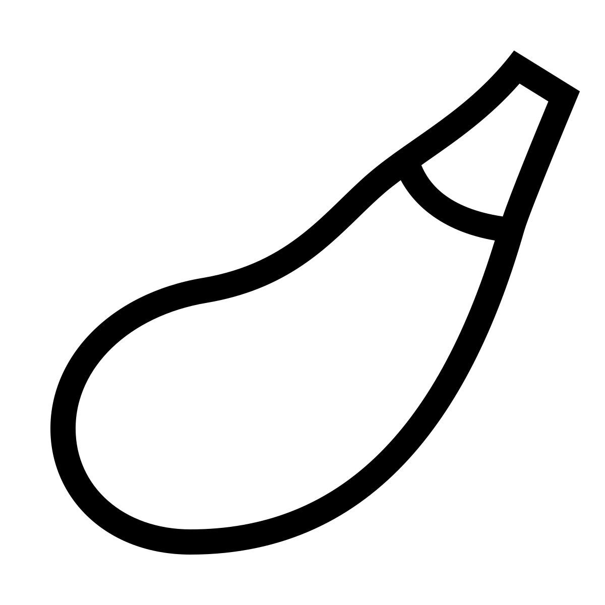 forma thin sharp style abobrinha icon