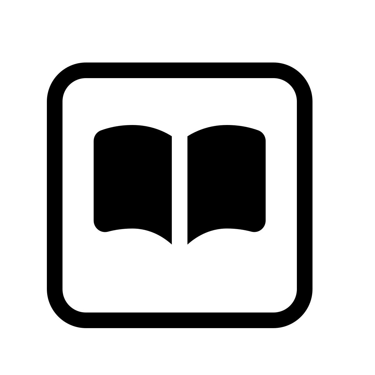 forma thin style books icon