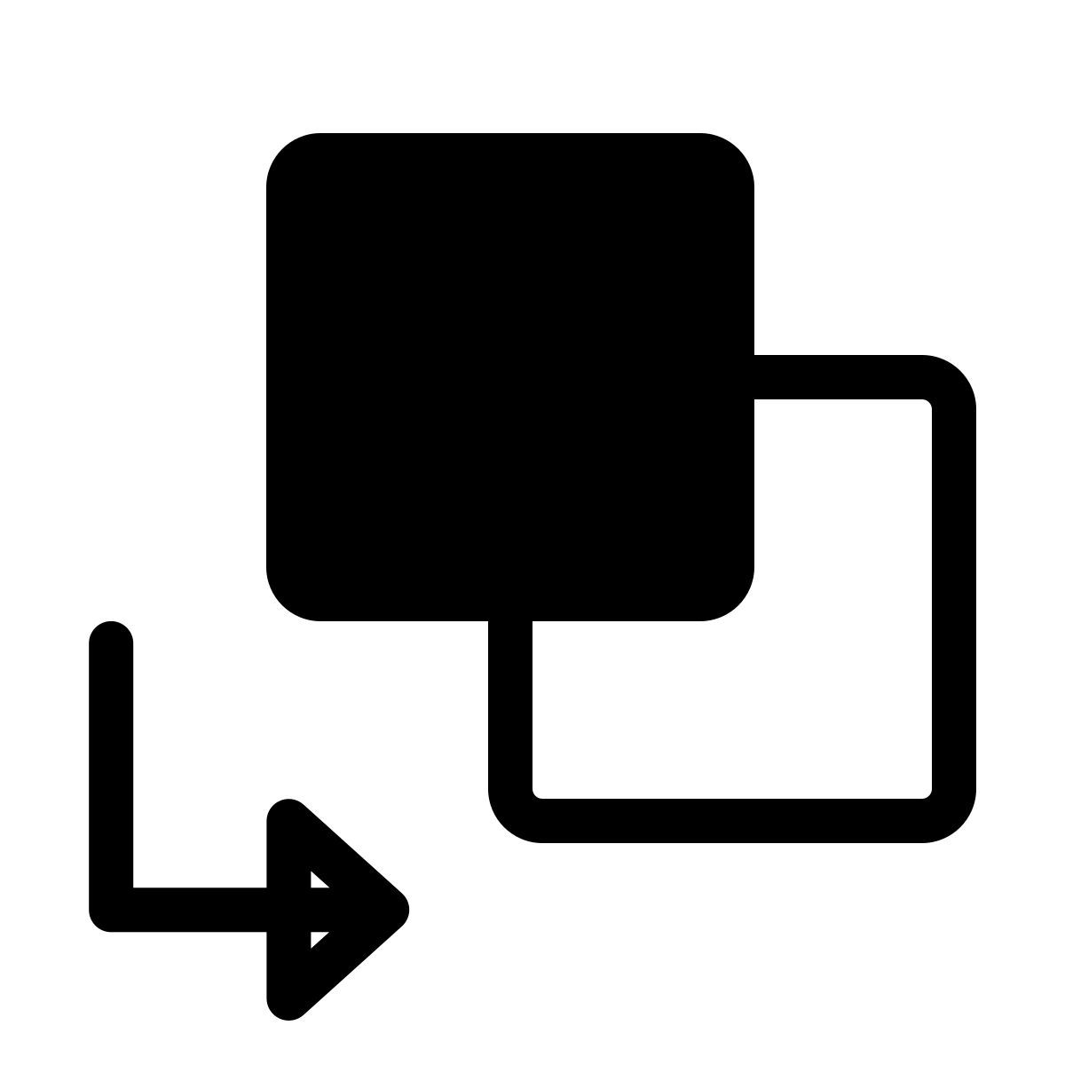 forma thin style tri inversé icon