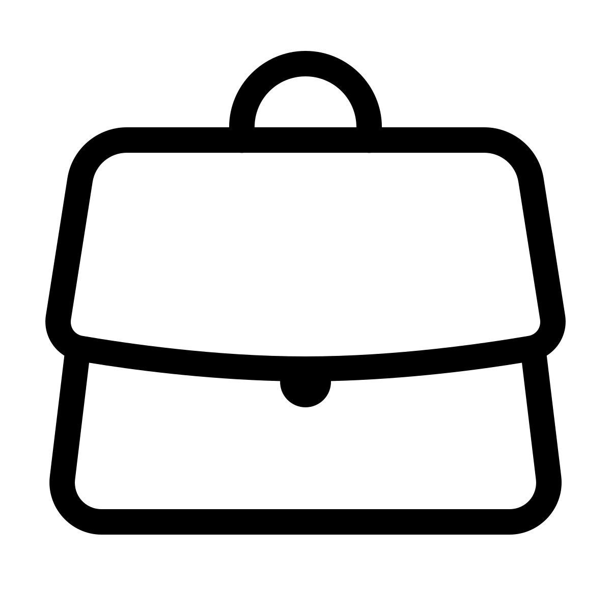 forma thin style tasche vorderansicht icon