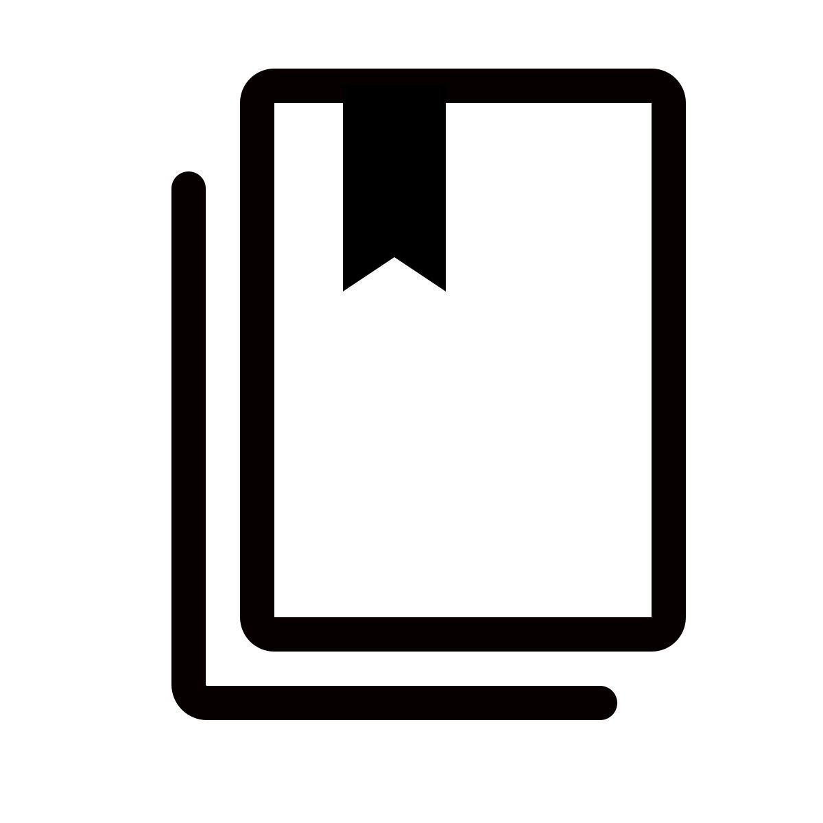 forma thin style books icon