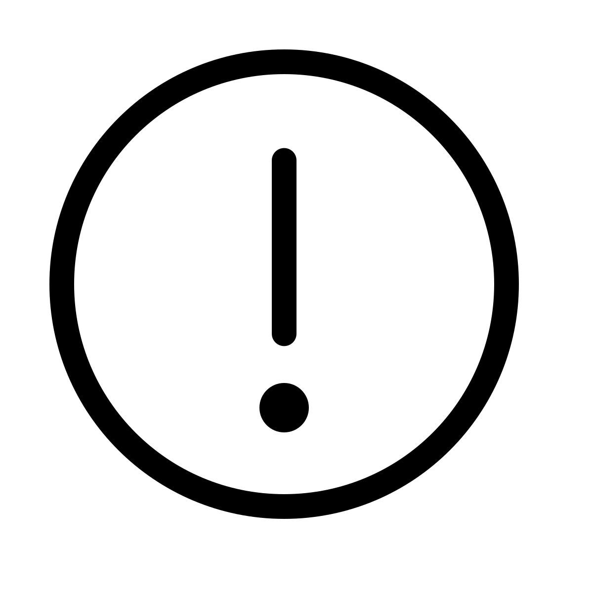 forma thin style atención icon