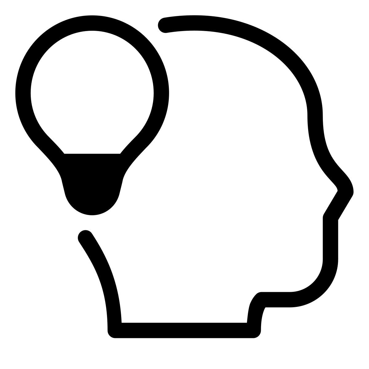 forma thin style idea generation icon