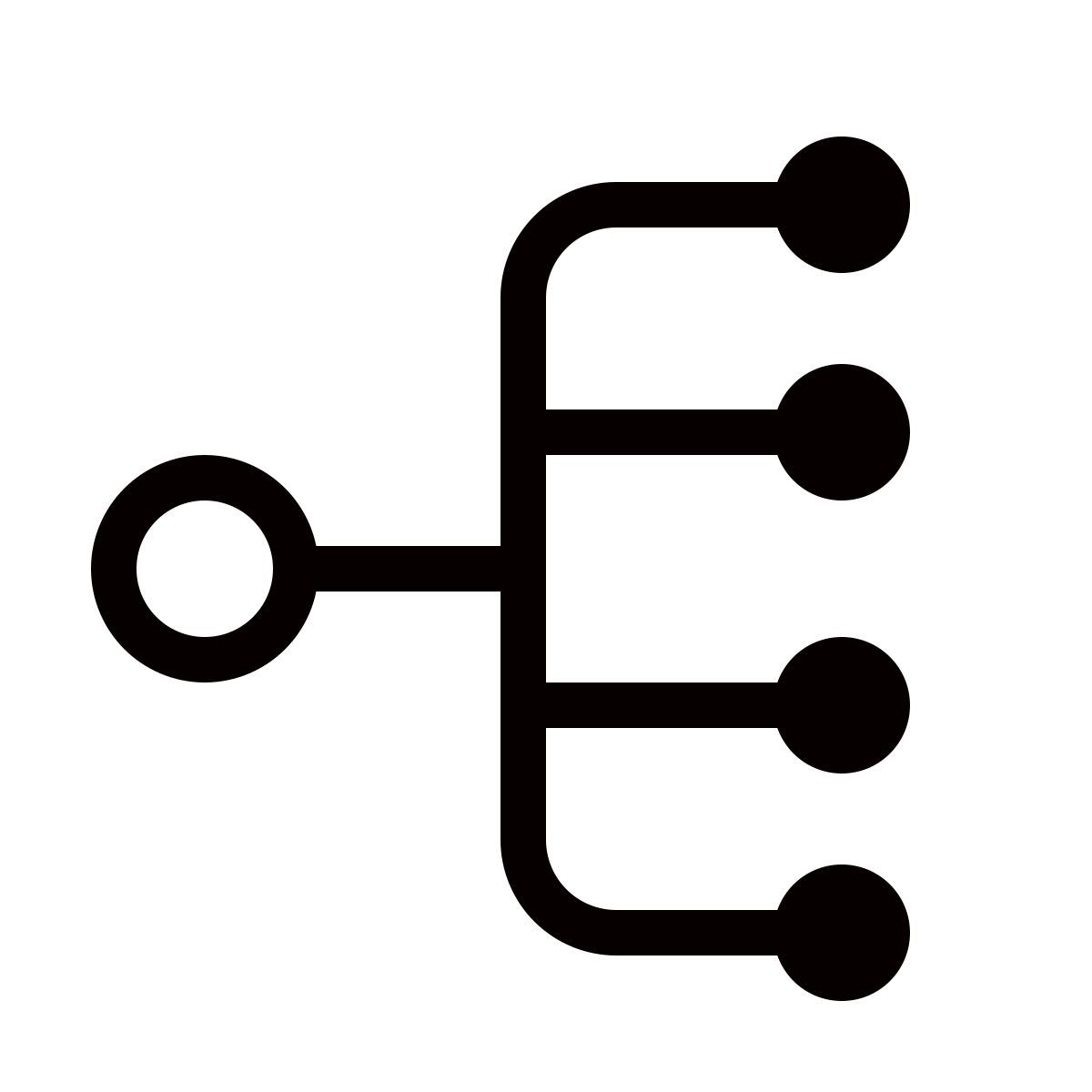 forma thin style 방송 icon