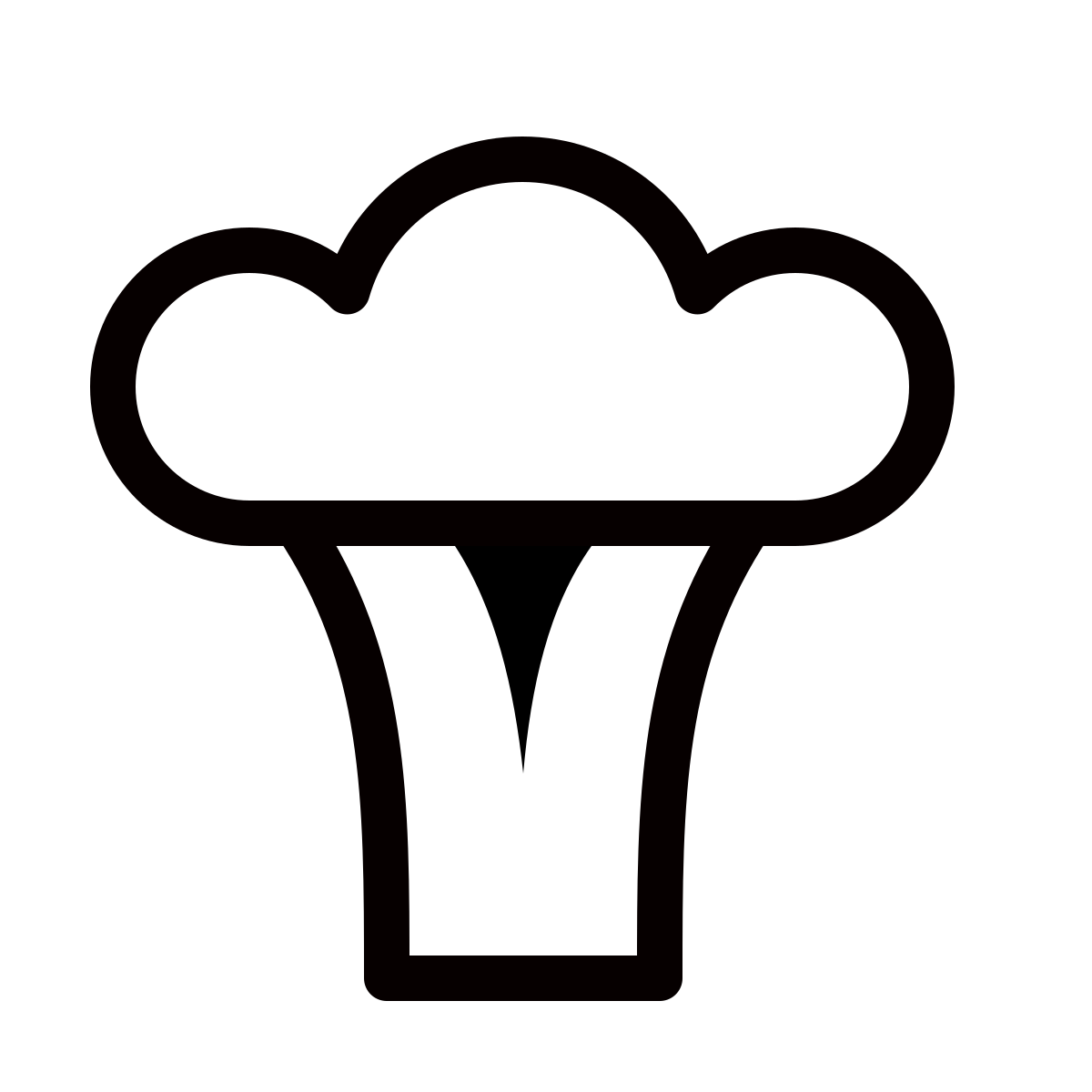 forma thin style broccoli icon