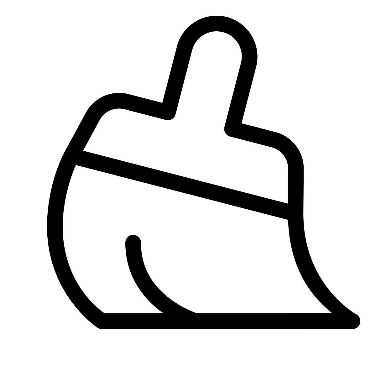 forma thin style broom icon