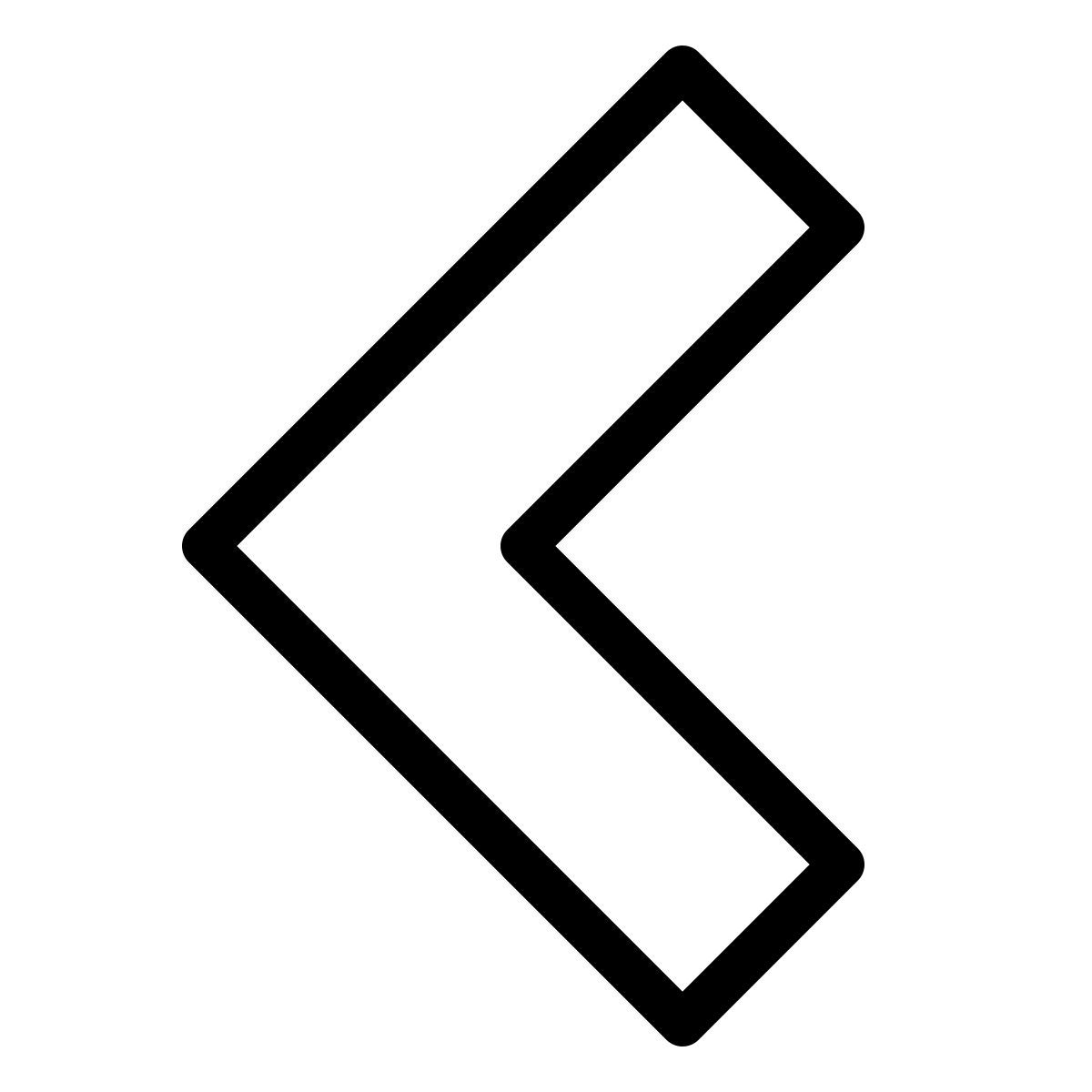 forma thin style chevron left icon