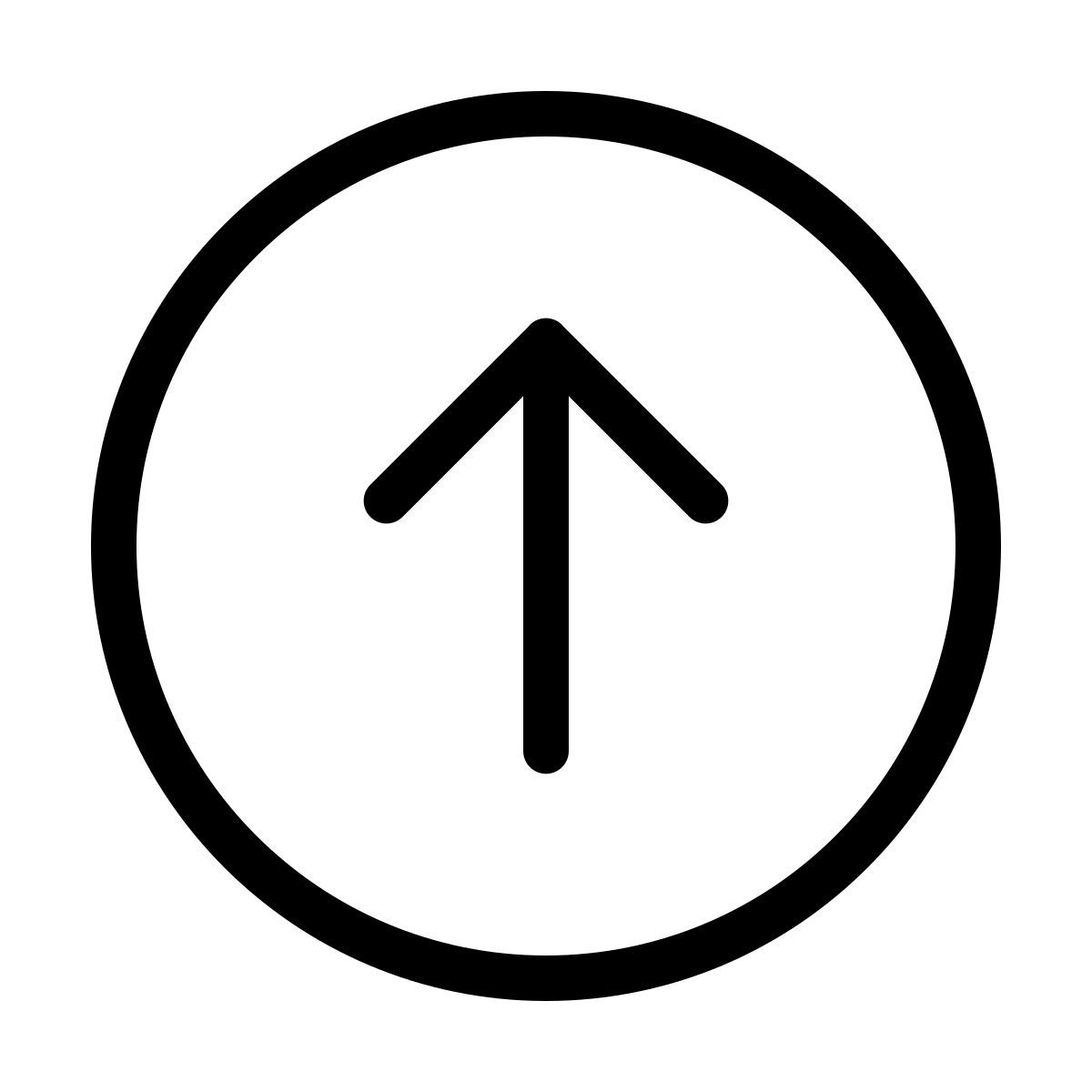 forma thin style scroll up icon