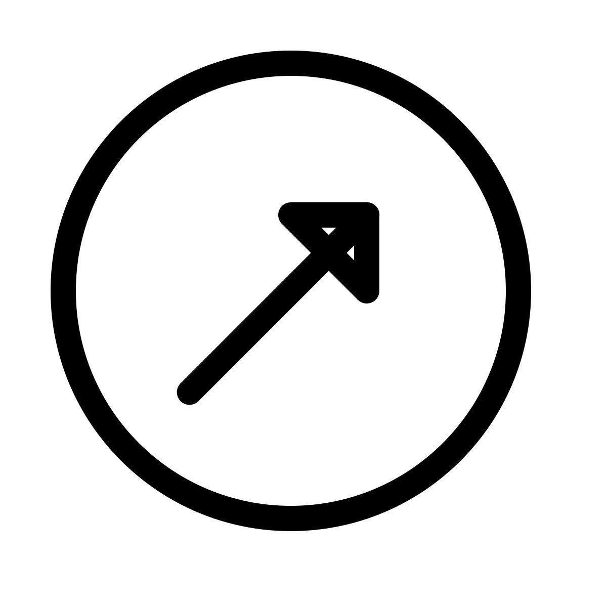 forma thin style 최대 원으로 오른쪽 icon