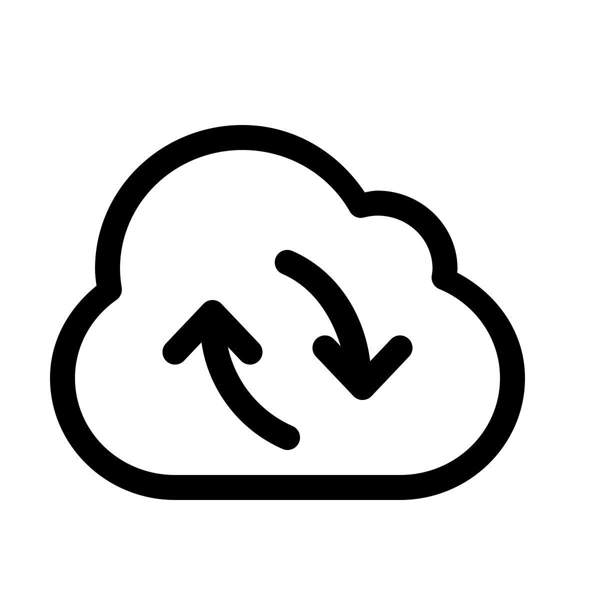 forma thin style 클라우드 동기화 icon