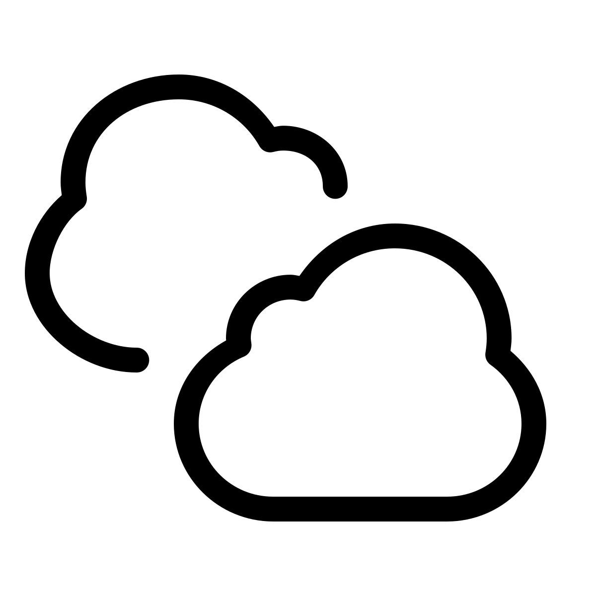 forma thin style nuages icon