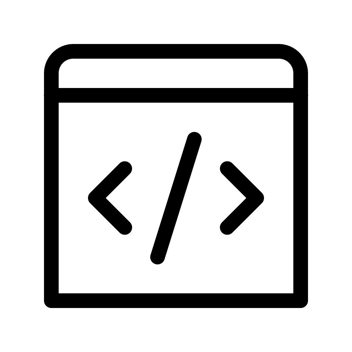 forma thin style code icon