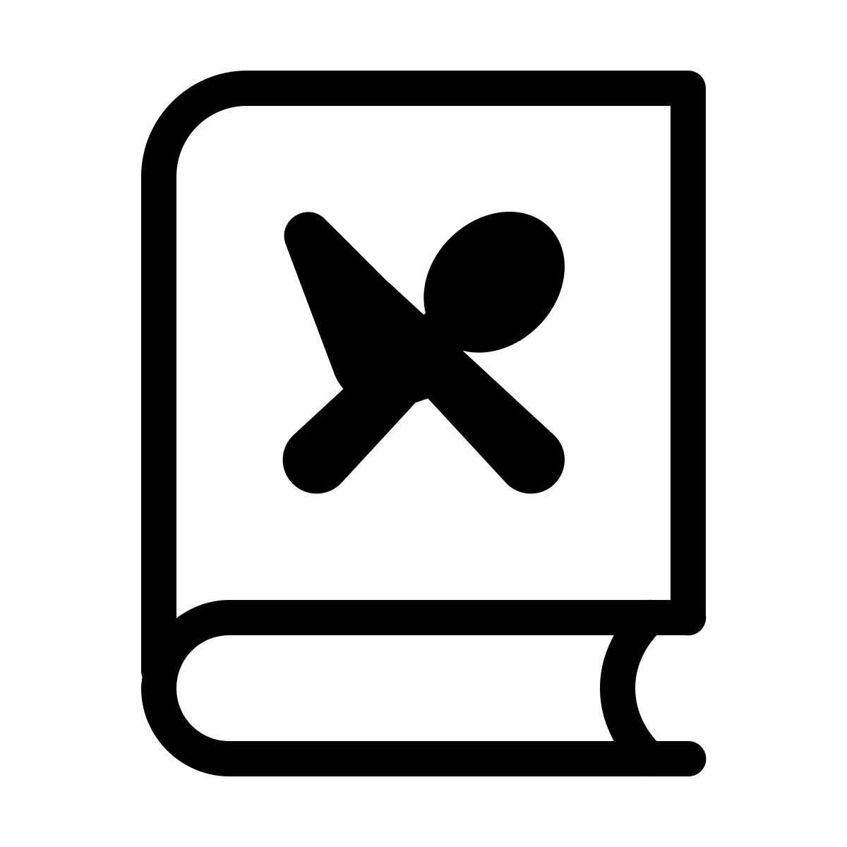 forma thin style livre de cuisine icon