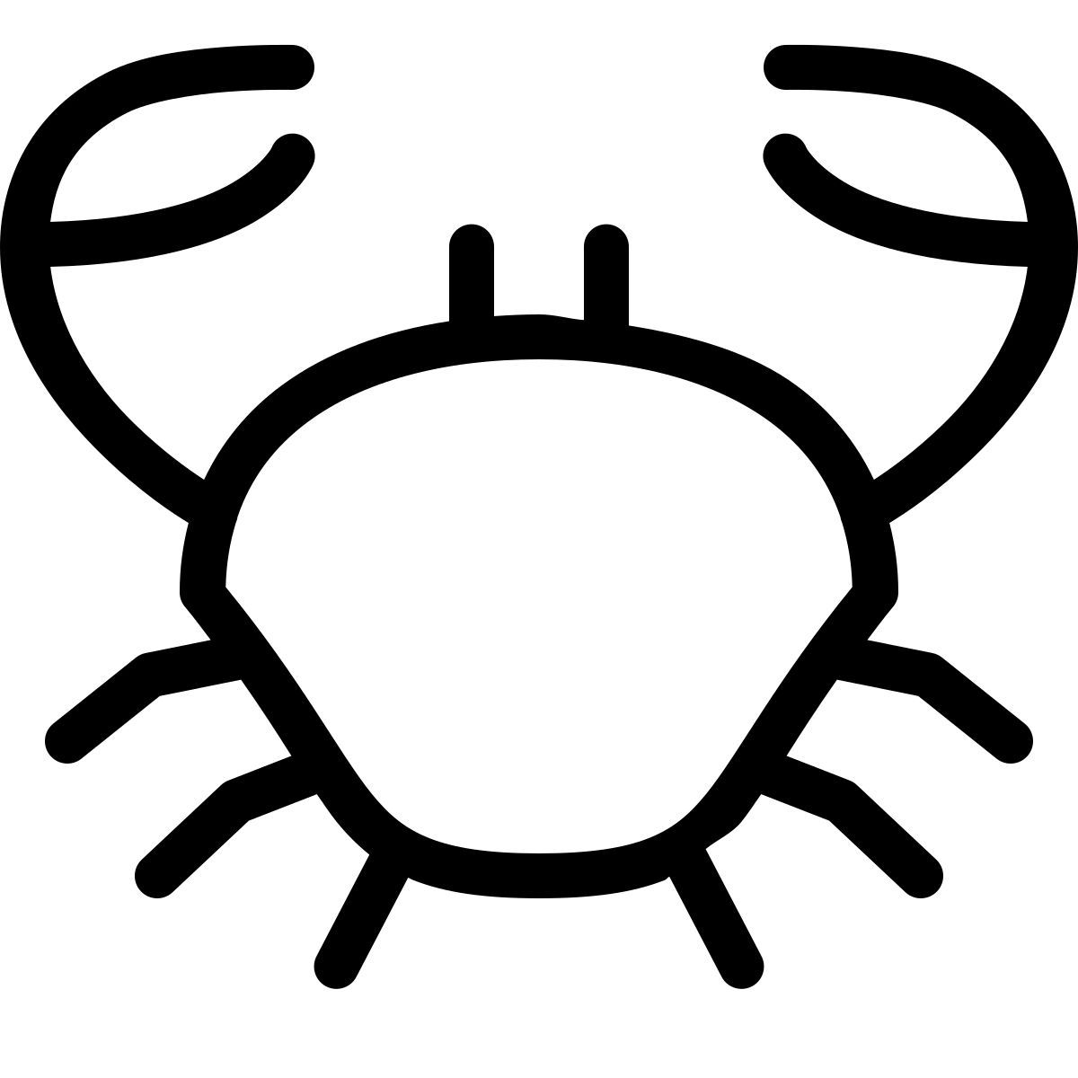 forma thin style crab icon