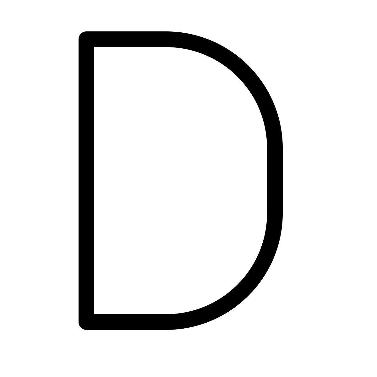 forma thin style d icon