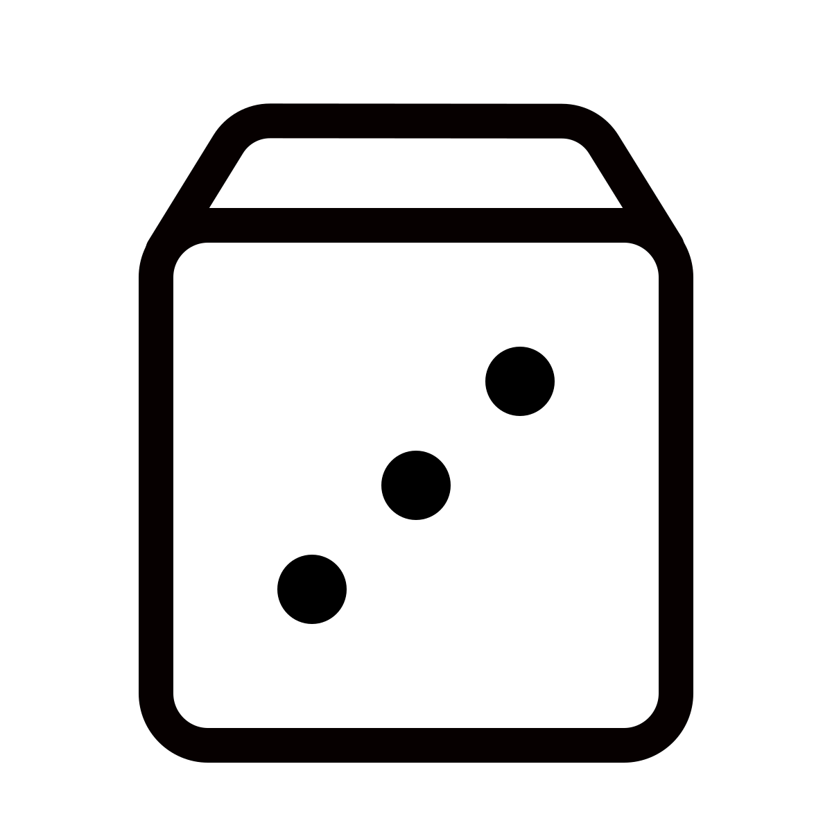 forma thin style dice icon