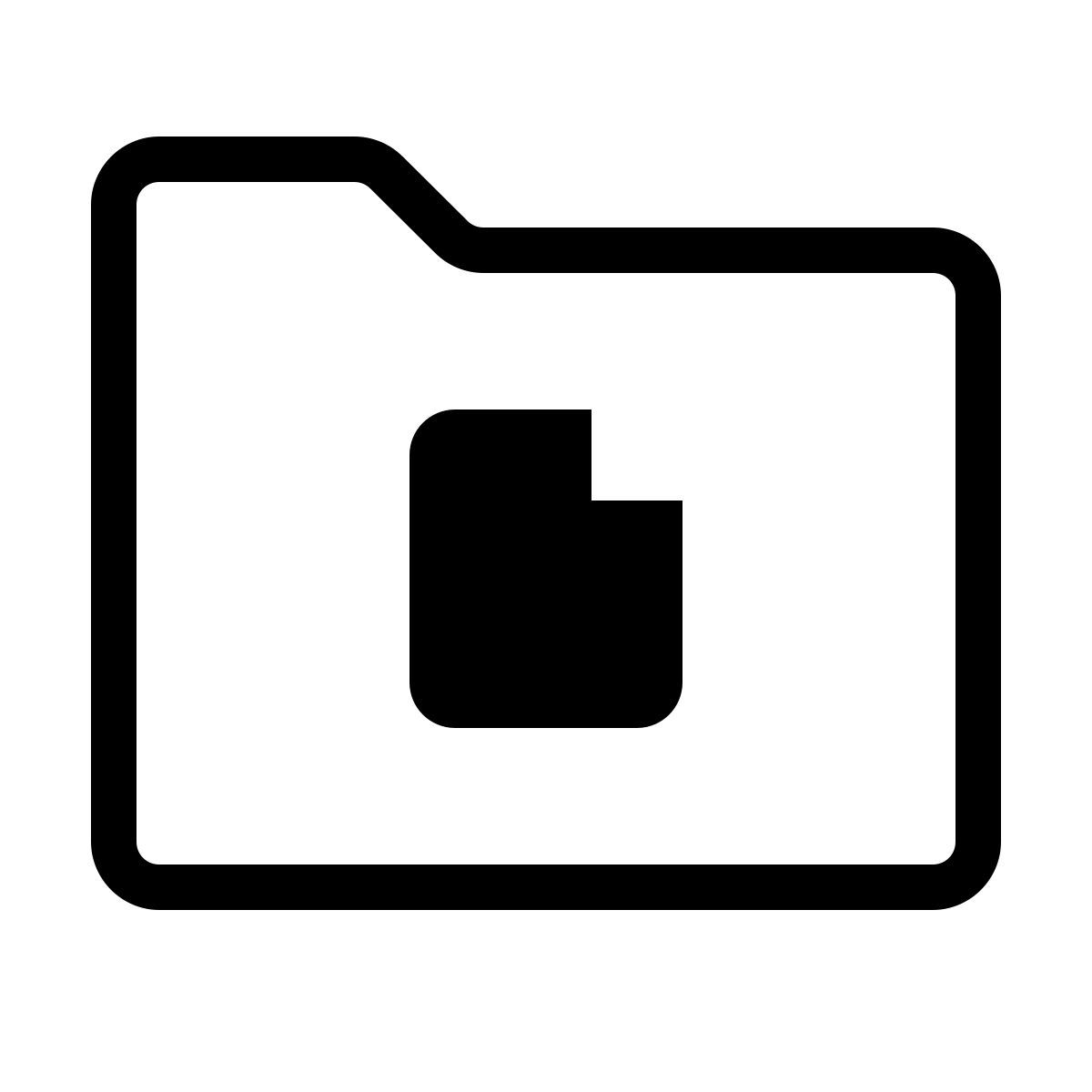 forma thin style carpeta de documentos icon